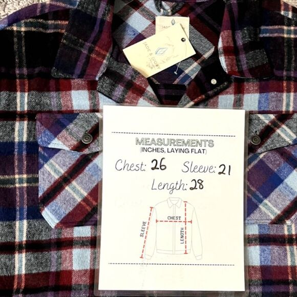 Jade & Ivory Plaid Shacket Cottagecore Grandma Grandpa Gift Classic SZ XL:NWT - Picture 5 of 6